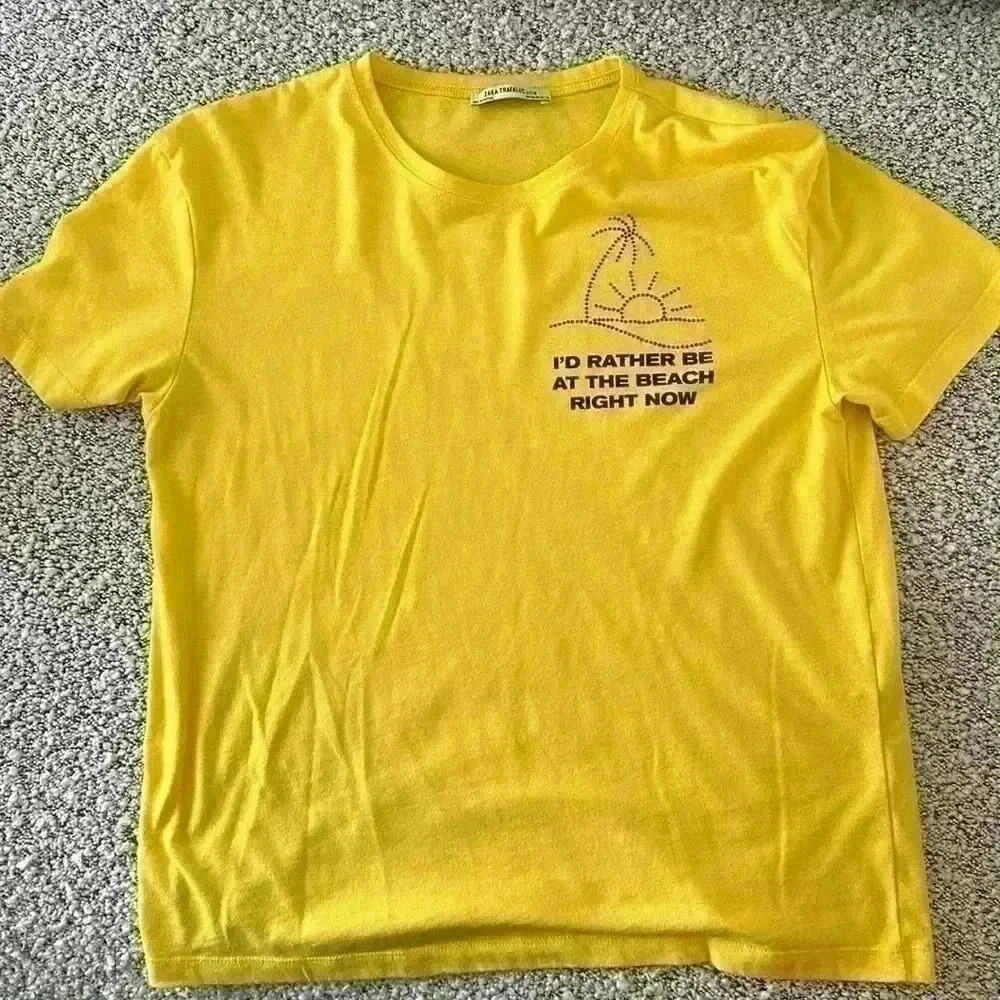 Zara yellow tshirt